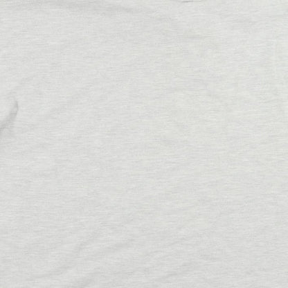 Donnay Mens Grey Cotton Polo Size XL Collared Button - Logo Vintage