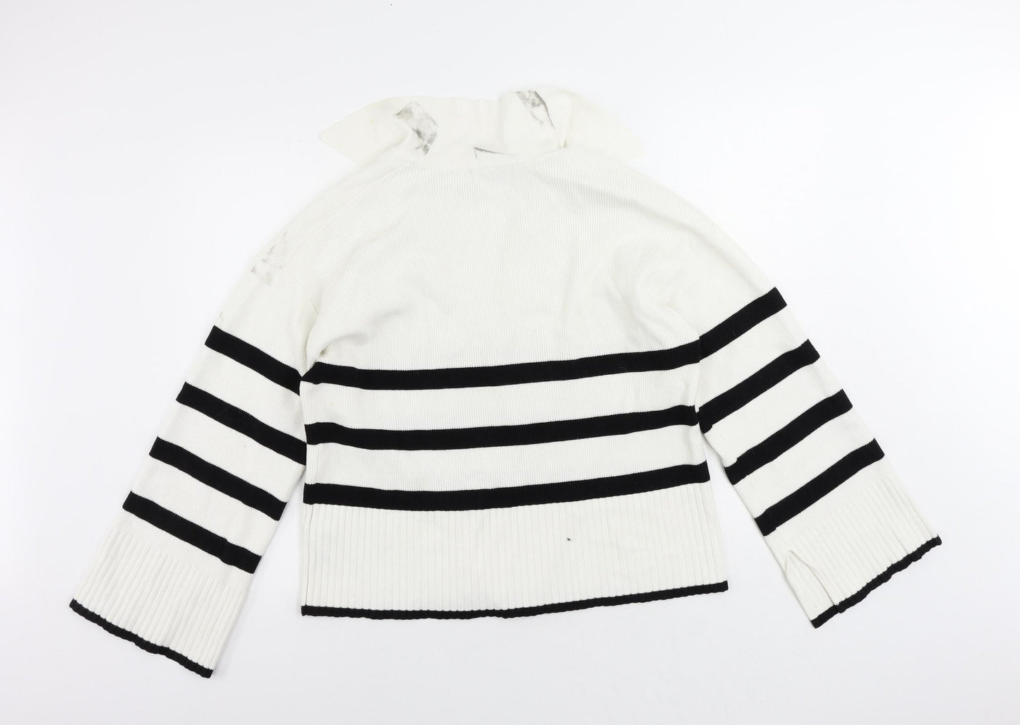 Womens UK Size M NA-KD White Pullover Jumper