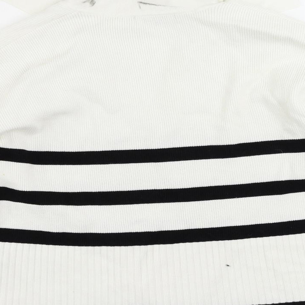 Womens UK Size M NA-KD White Pullover Jumper
