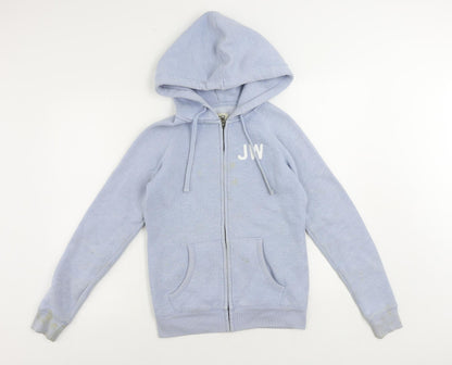 Womens UK Size 6 Jack Wills Blue Full Zip Hoodie