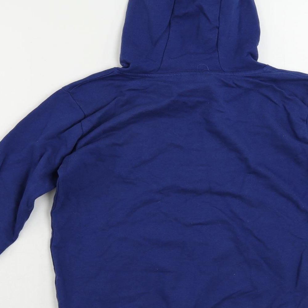 UEFA Boys Blue Cotton Pullover Hoodie Size 9-10 Years Pullover - England Euro 2016