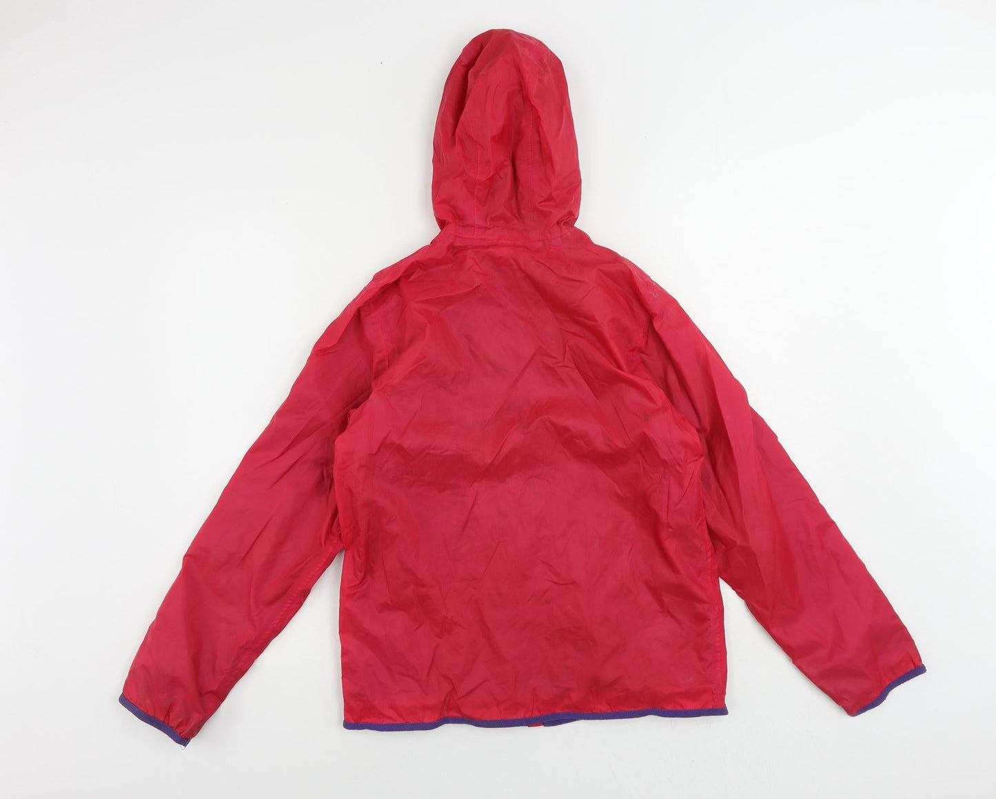 Quechua Girls Pink Windbreaker Jacket Size 12 Years Zip - Logo Outdoor Walking Water Resistant