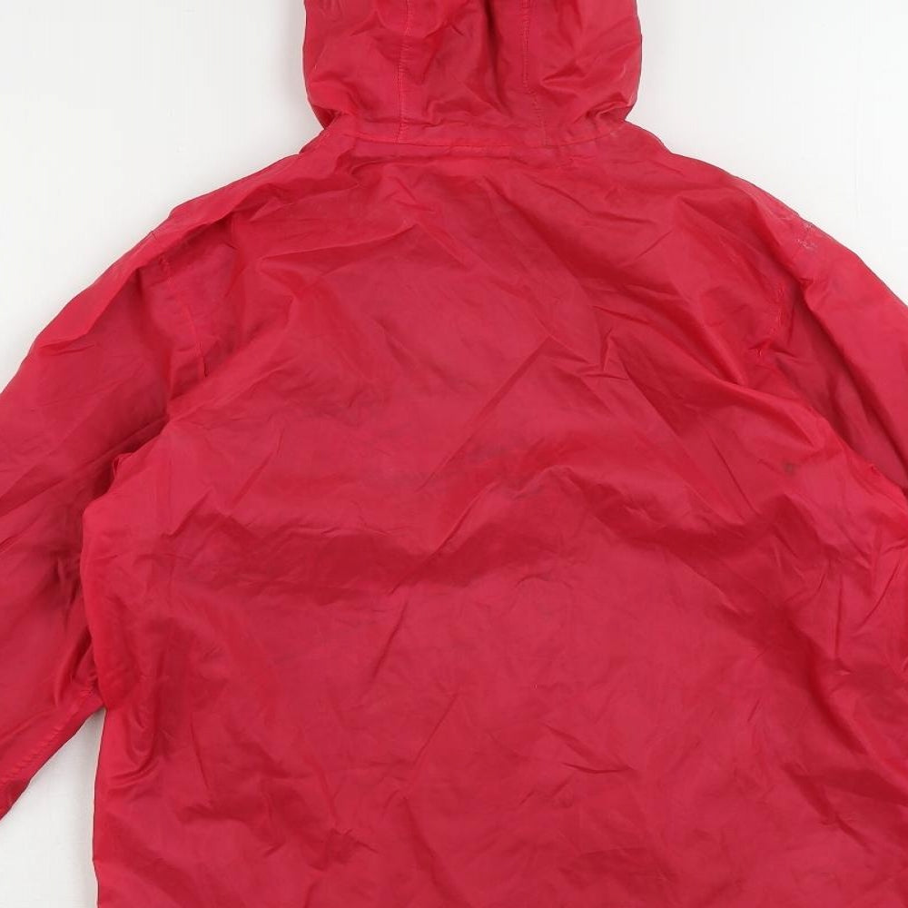 Quechua Girls Pink Windbreaker Jacket Size 12 Years Zip - Logo Outdoor Walking Water Resistant