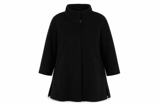 Womens UK Size 20 Basler Black Overcoat