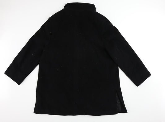Basler Womens Black Overcoat Coat Size 20 Button - Vintage