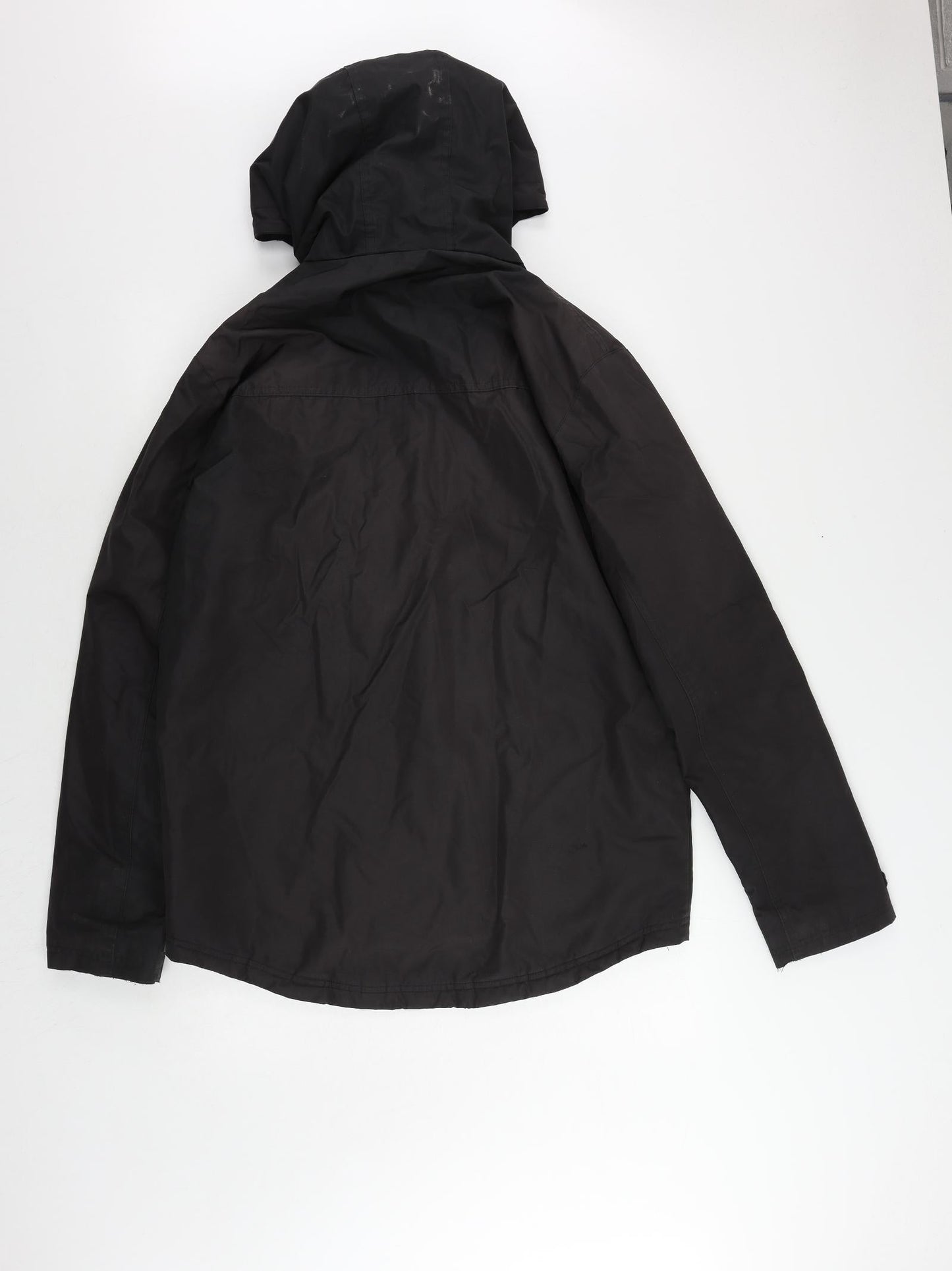 Mens UK Size M No Fear Black Windbreaker Coat