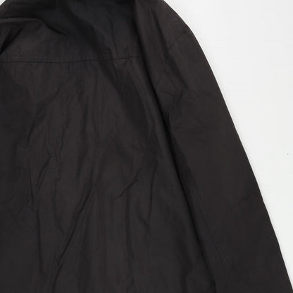 Mens UK Size M No Fear Black Windbreaker Coat