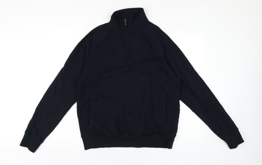 Mens UK Size M Marks and Spencer Blue Pullover Sweatshirt