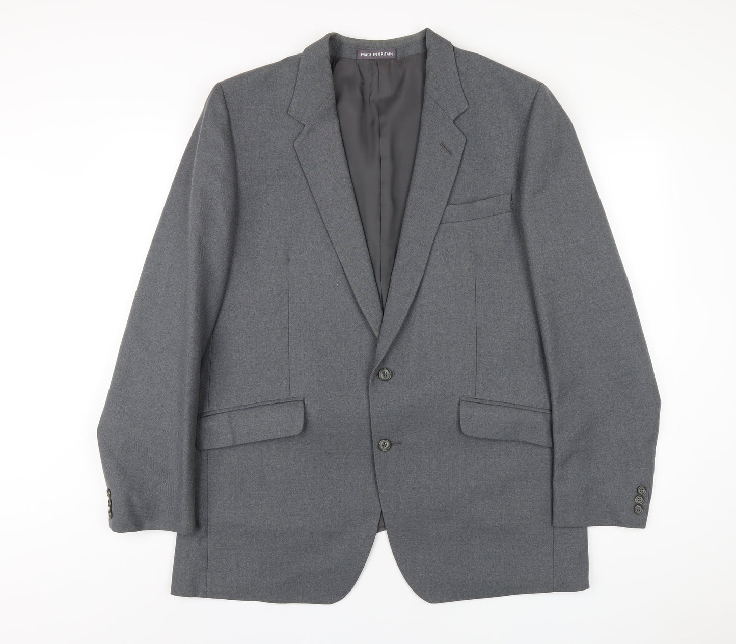 Mens UK Size 46 Dunn & Co Regular Grey Suit Jacket