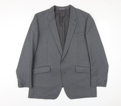 Mens UK Size 46 Dunn & Co Regular Grey Suit Jacket