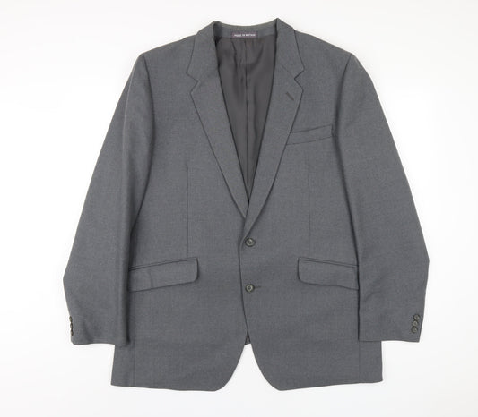Mens UK Size 46 Dunn & Co Regular Grey Suit Jacket