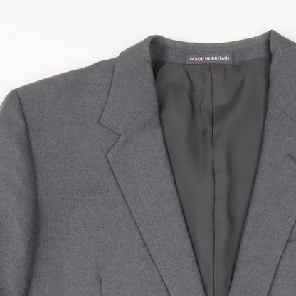 Mens UK Size 46 Dunn & Co Regular Grey Suit Jacket
