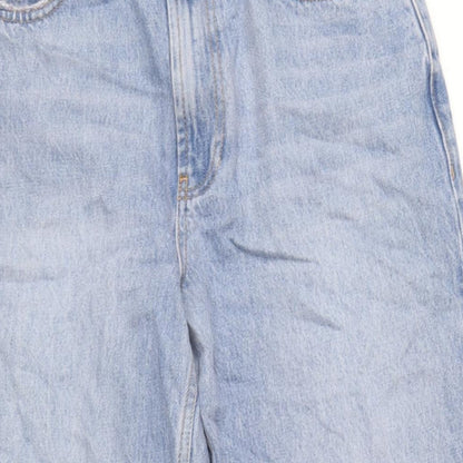 ASOS Womens Blue Cotton Straight Jeans Size 26 in L32 in Regular Zip