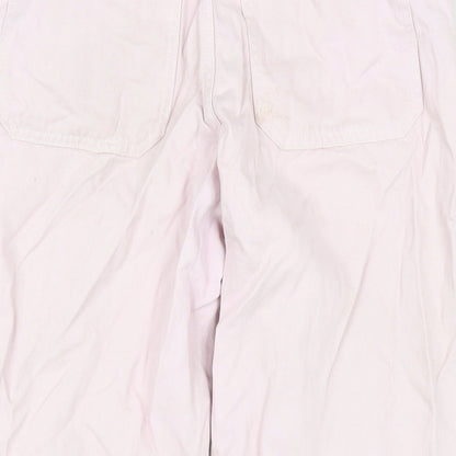 Topshop Womens Pink Polyester Wide-Leg Jeans Size 26 in L32 in Regular Zip