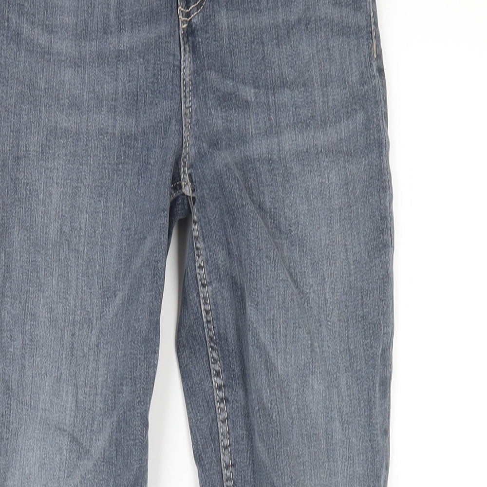 Zara Womens Blue Cotton Skinny Jeans Size 6 L29 in Regular Zip