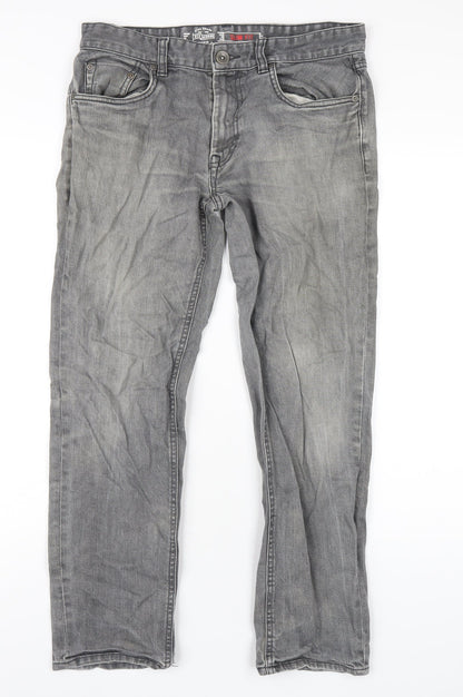 Mens UK Size 32 in Red Herring Regular Fit Straight Grey Jeans