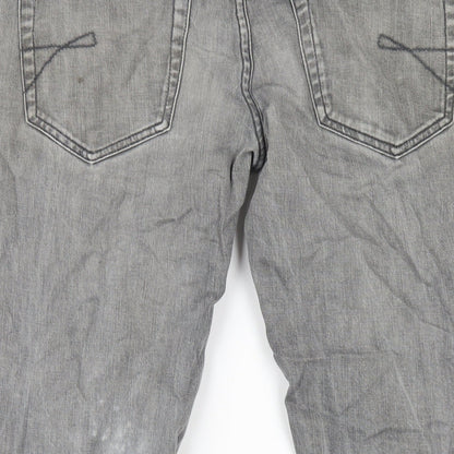 Mens UK Size 32 in Red Herring Regular Fit Straight Grey Jeans