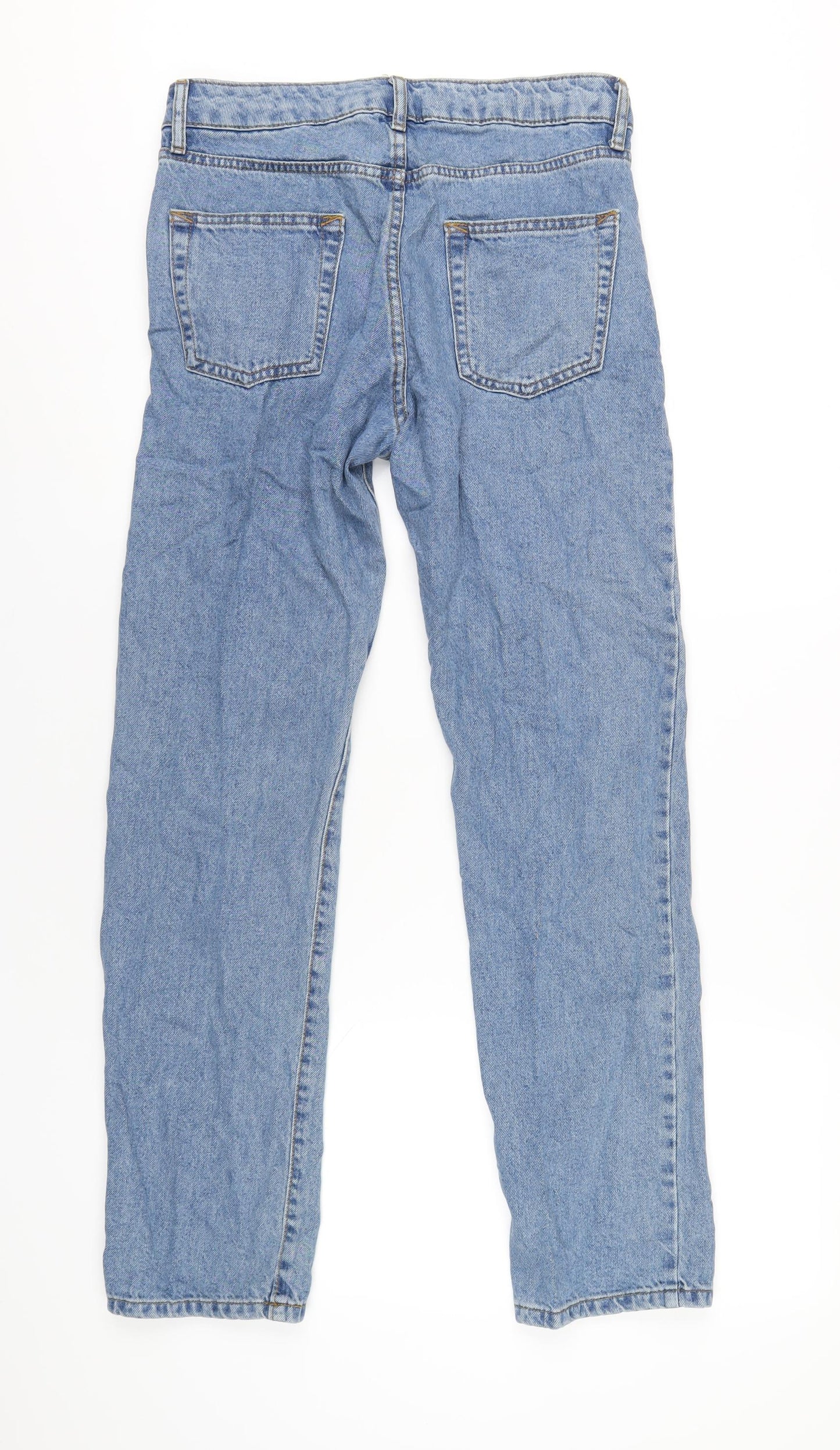 Mens UK Size 30 in Topman Regular Fit Straight Blue Jeans