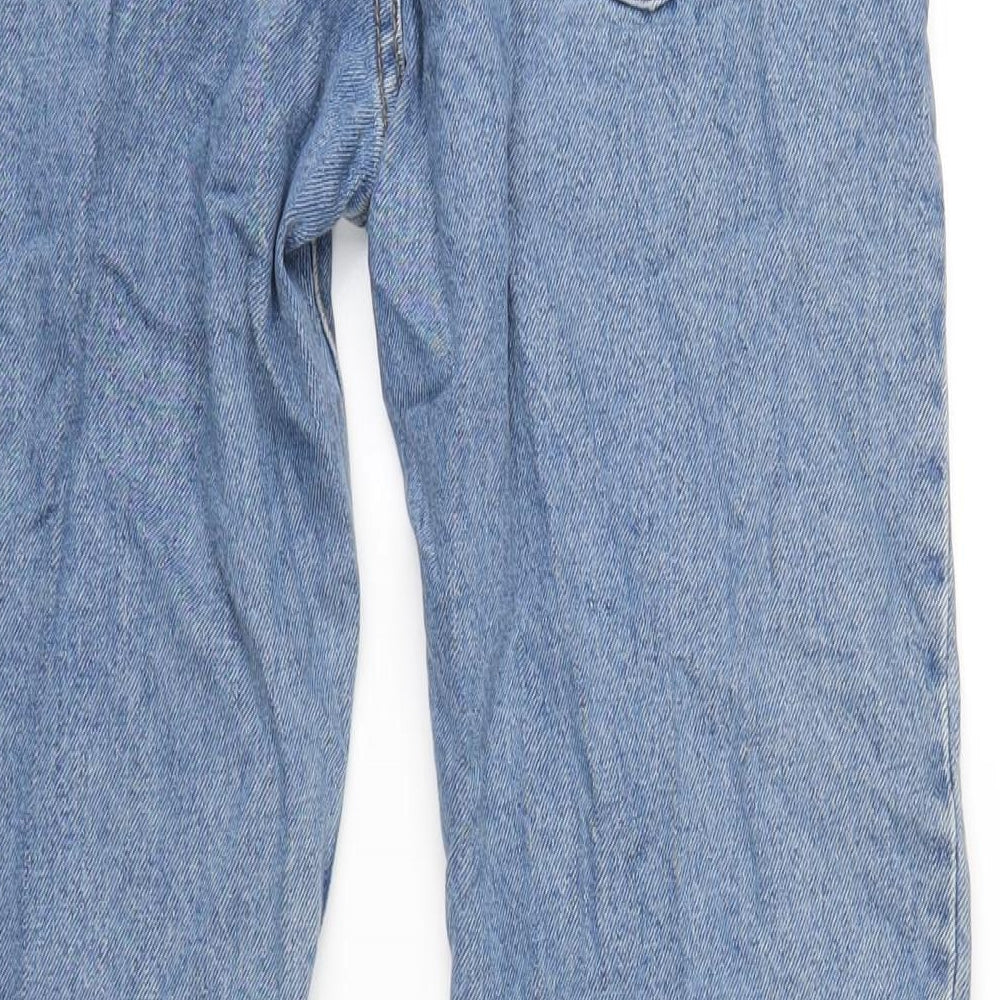 Mens UK Size 30 in Topman Regular Fit Straight Blue Jeans