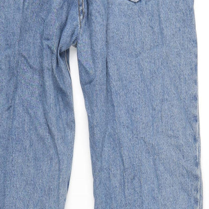 Mens UK Size 30 in Topman Regular Fit Straight Blue Jeans
