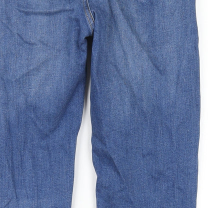 Mens UK Size 28 in River Island Regular Fit Skinny Blue Jeans