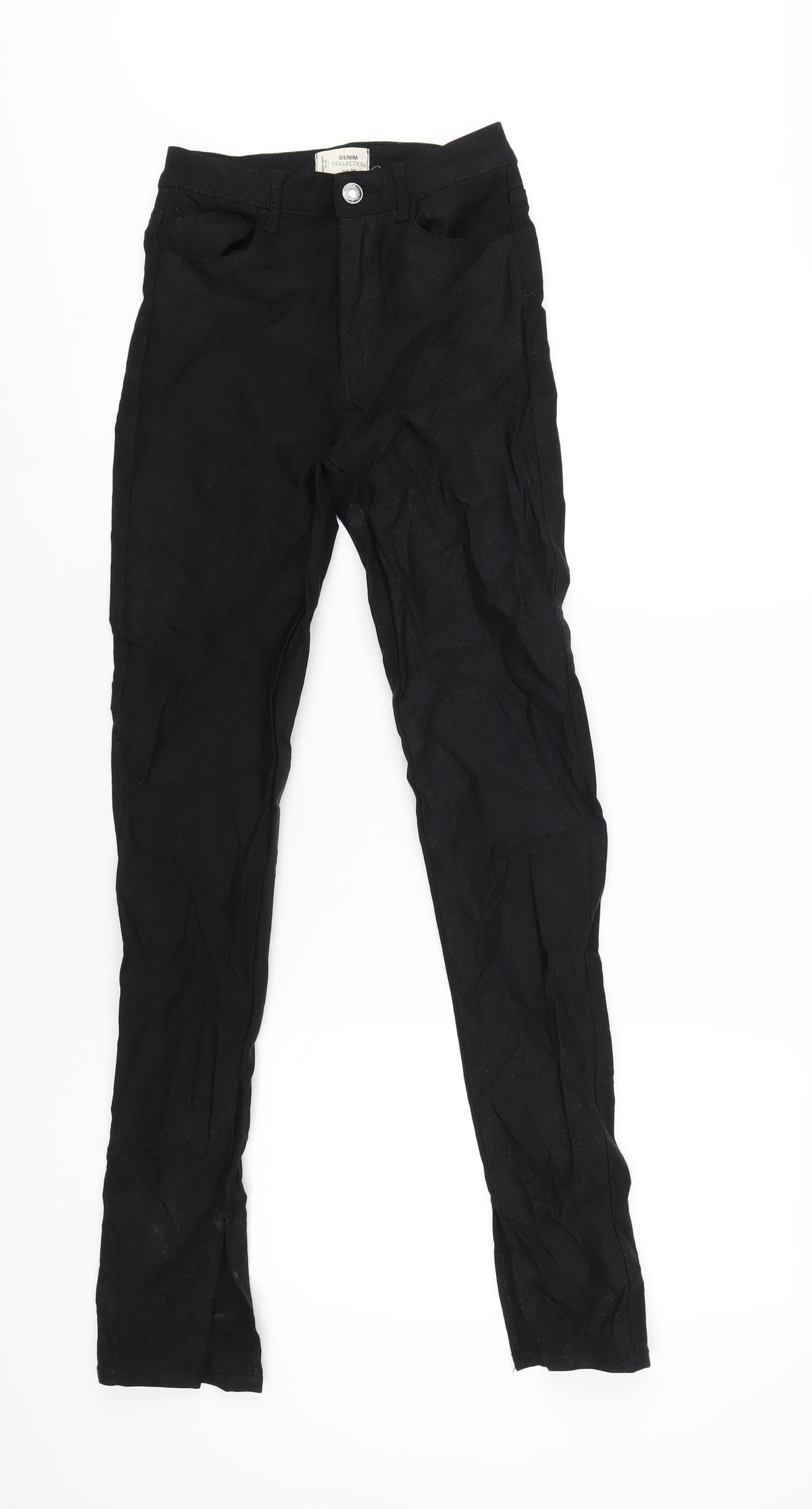 TALLY WEiJL Womens Black Cotton Skinny Jeans Size 6 L32 in Regular Zip