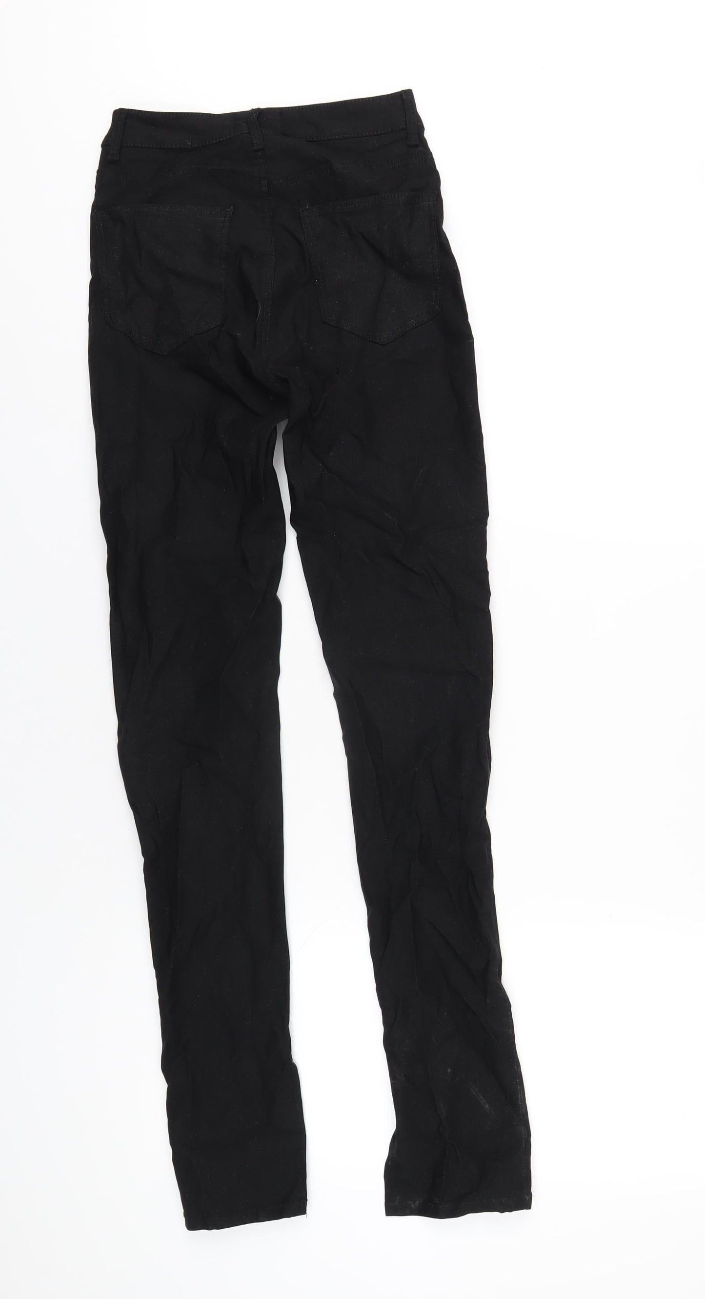 TALLY WEiJL Womens Black Cotton Skinny Jeans Size 6 L32 in Regular Zip