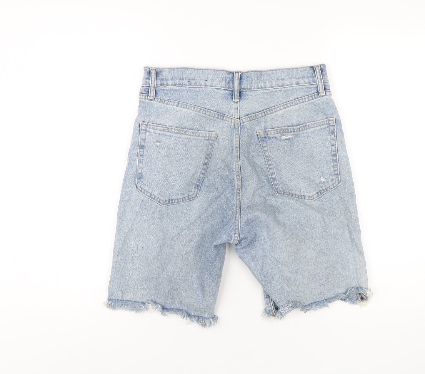 Gap Womens Blue Cotton Bermuda Shorts Size 28 in L8 in Regular Button