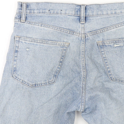 Gap Womens Blue Cotton Bermuda Shorts Size 28 in L8 in Regular Button