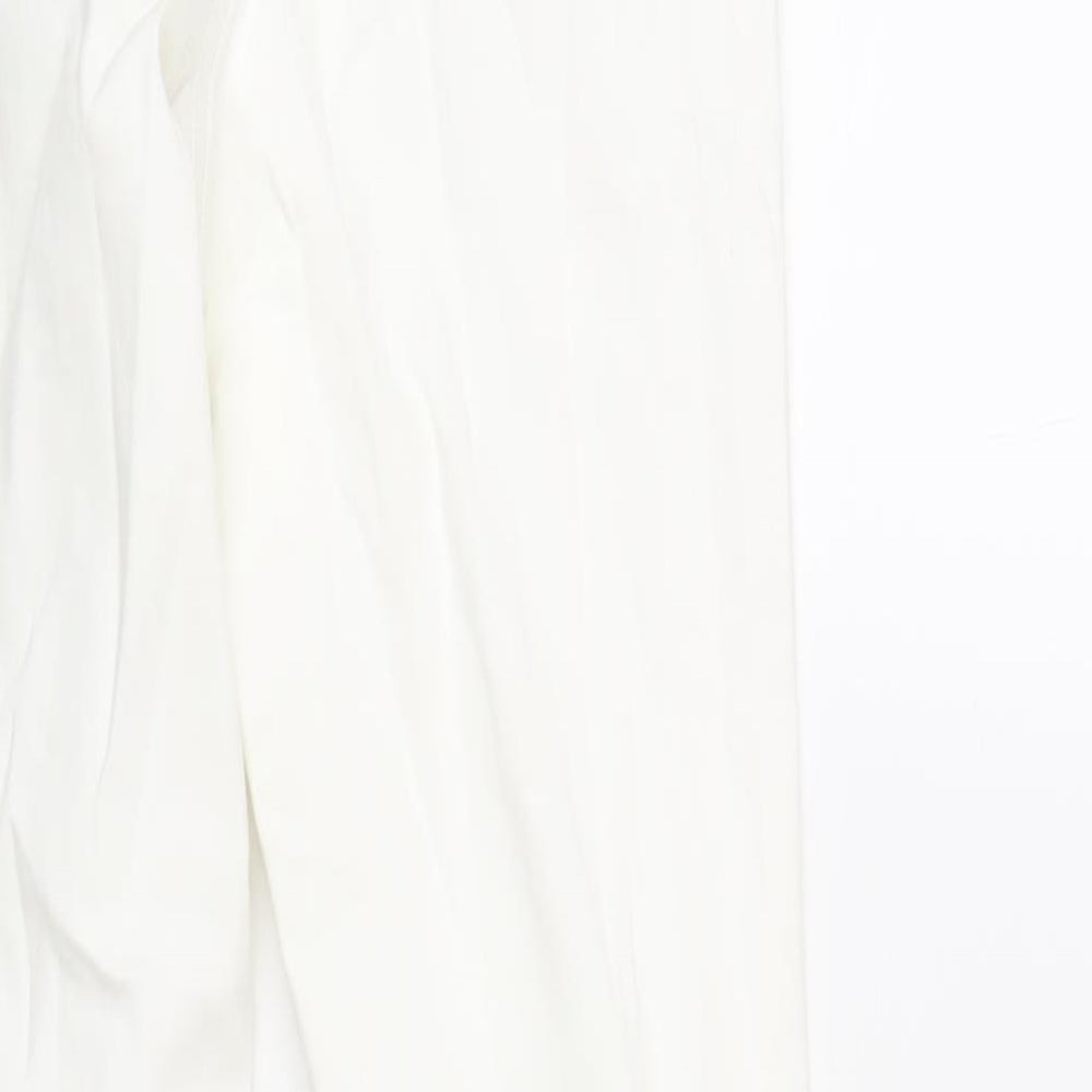 Denim & Co. Womens White Cotton Skinny Jeans Size 12 L28 in Regular Zip