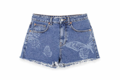 Womens UK Size 8 Denim & Co. Regular Fit Cut-Off Shorts