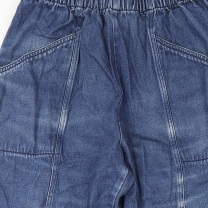 Classic Womens Blue Cotton Straight Jeans Size 16 L27 in Regular