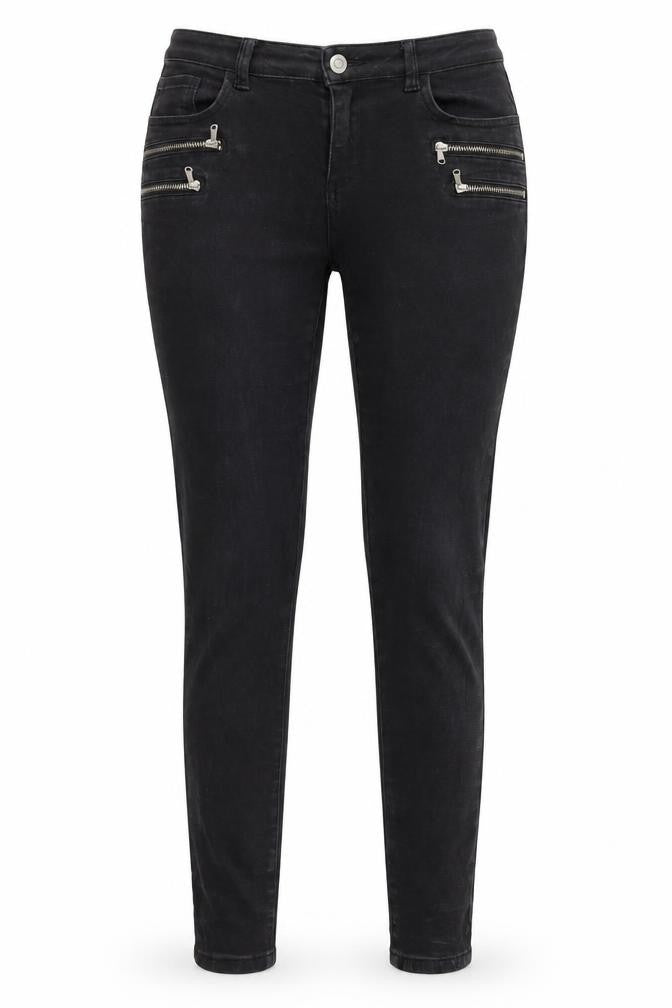 Womens UK Size 10 Denim & Co. Regular Fit Skinny Black Jeans