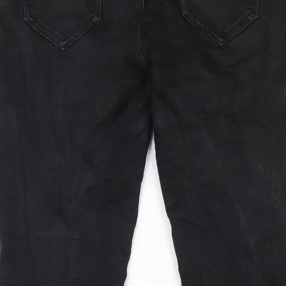 Denim & Co. Womens Black Cotton Skinny Jeans Size 10 L29 in Regular Zip