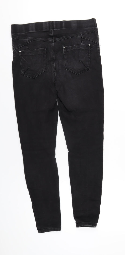 Soon Womens Black Cotton Jegging Jeans Size 12 L30 in Regular