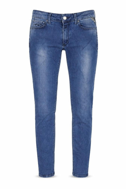 Womens UK Size 30 in Replay Regular Fit Skinny Blue Jeans