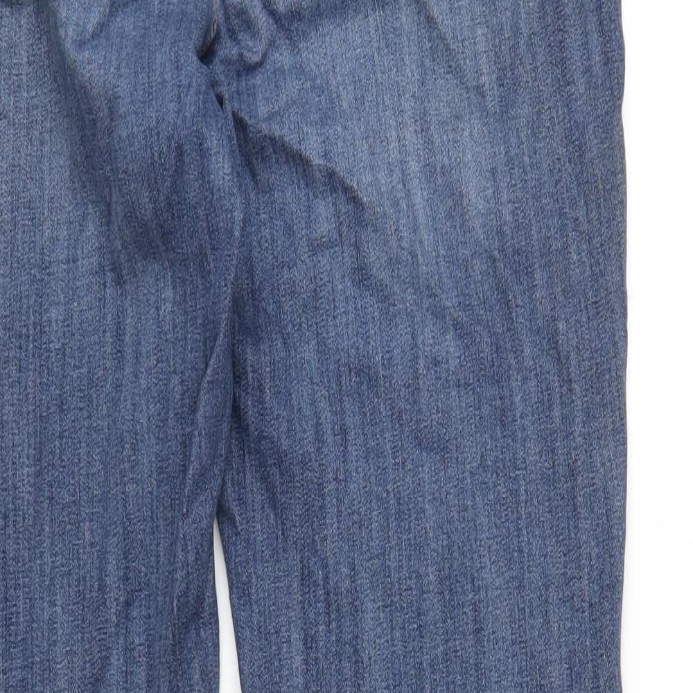 French Dressing Womens Blue Cotton Straight Jeans Size 10 L32 in Regular Zip