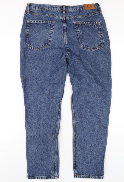 BDG Womens Blue Cotton Straight Jeans Size 32 in L32 in Regular Zip