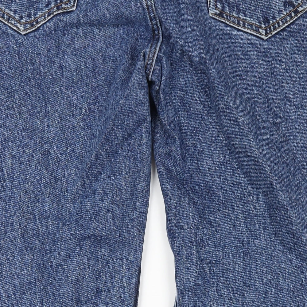 BDG Womens Blue Cotton Straight Jeans Size 32 in L32 in Regular Zip