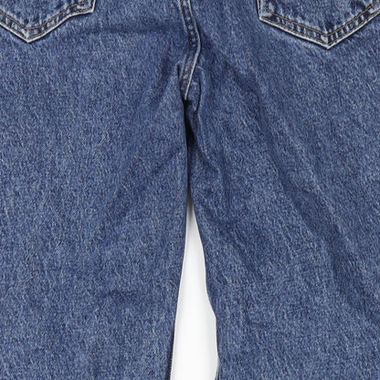 BDG Womens Blue Cotton Straight Jeans Size 32 in L32 in Regular Zip