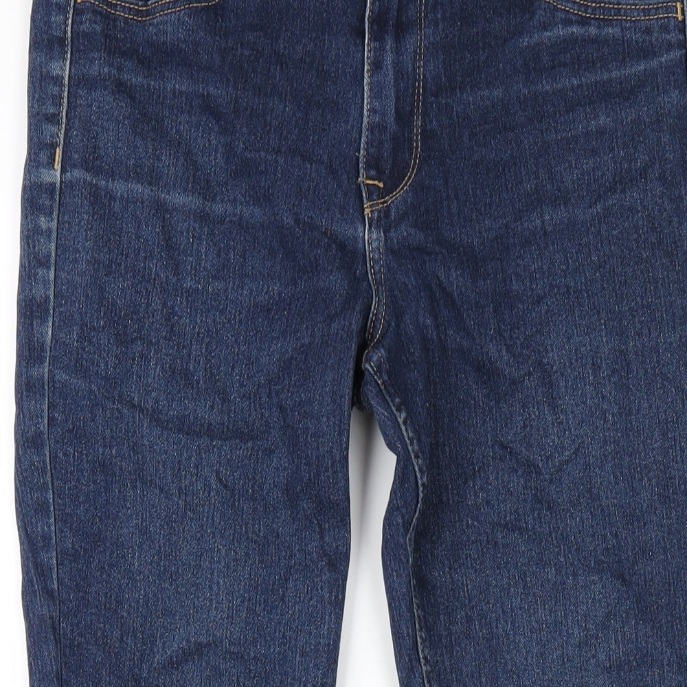 Womens UK Size 27 in H&M Regular Fit Skinny Blue Jeans