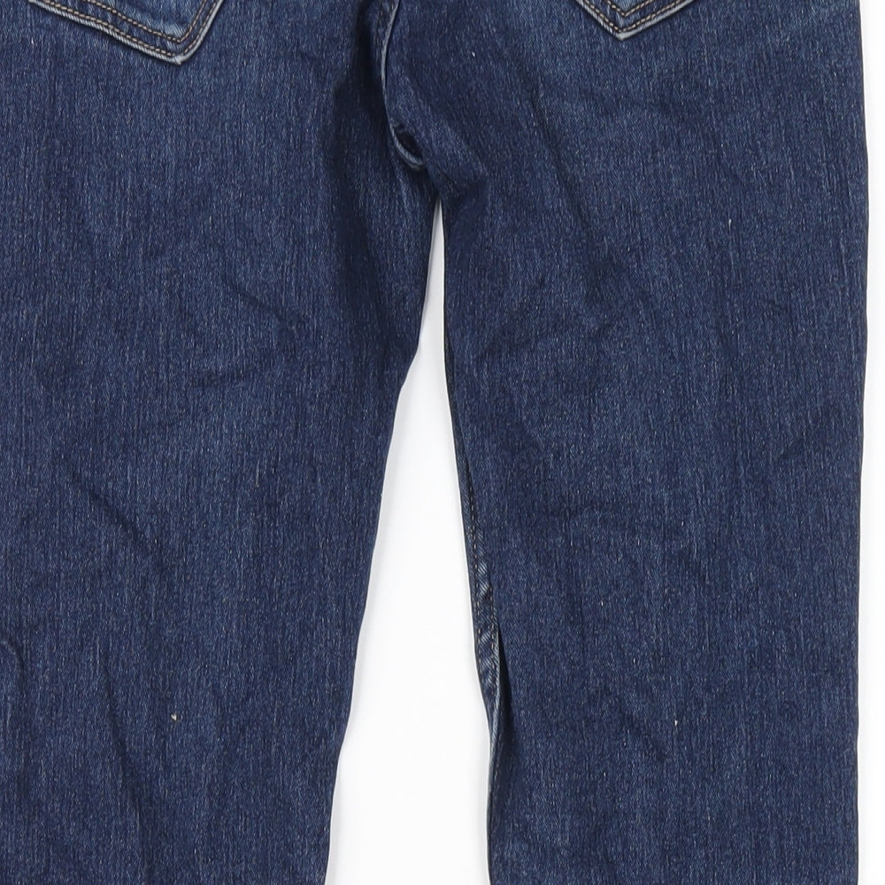 Womens UK Size 27 in H&M Regular Fit Skinny Blue Jeans