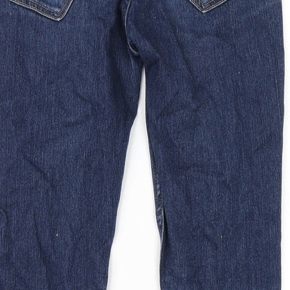 Womens UK Size 27 in H&M Regular Fit Skinny Blue Jeans