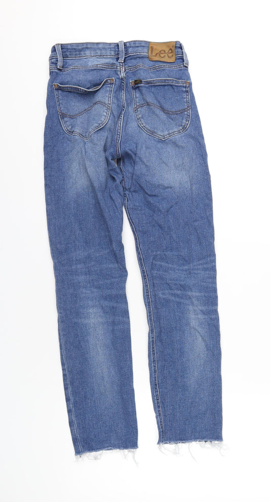 Lee Cooper Womens Blue Cotton Straight Jeans Size 26 in L33 in Regular Zip