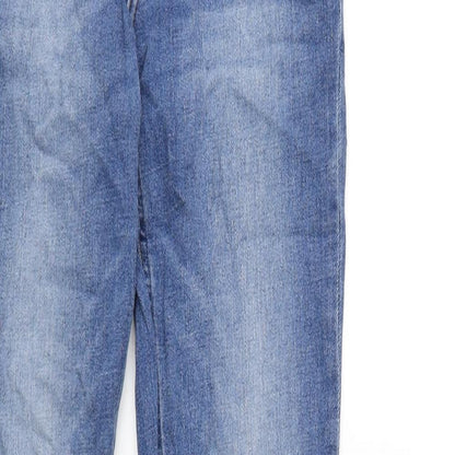 Lee Cooper Womens Blue Cotton Straight Jeans Size 26 in L33 in Regular Zip