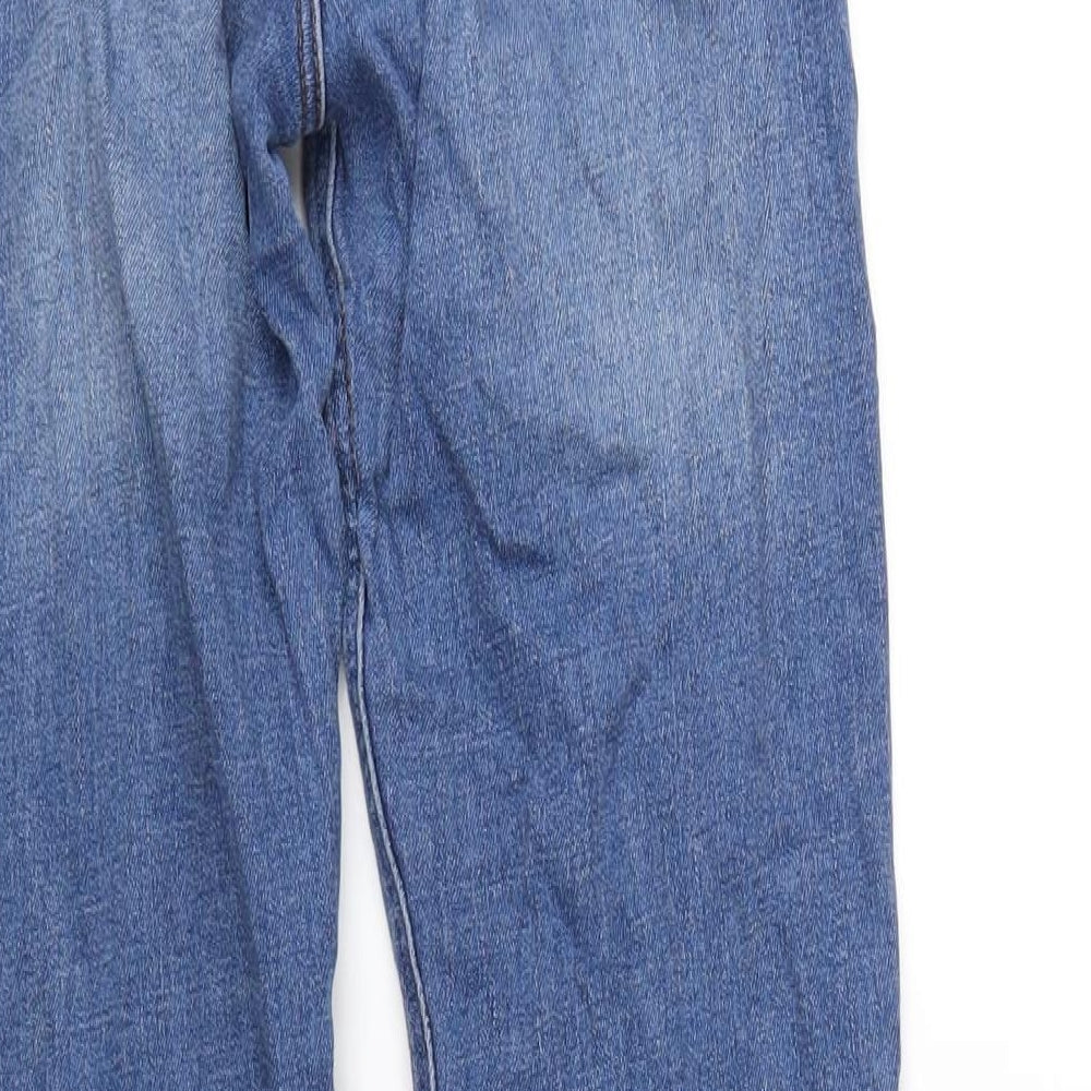 Lee Cooper Womens Blue Cotton Straight Jeans Size 26 in L33 in Regular Zip