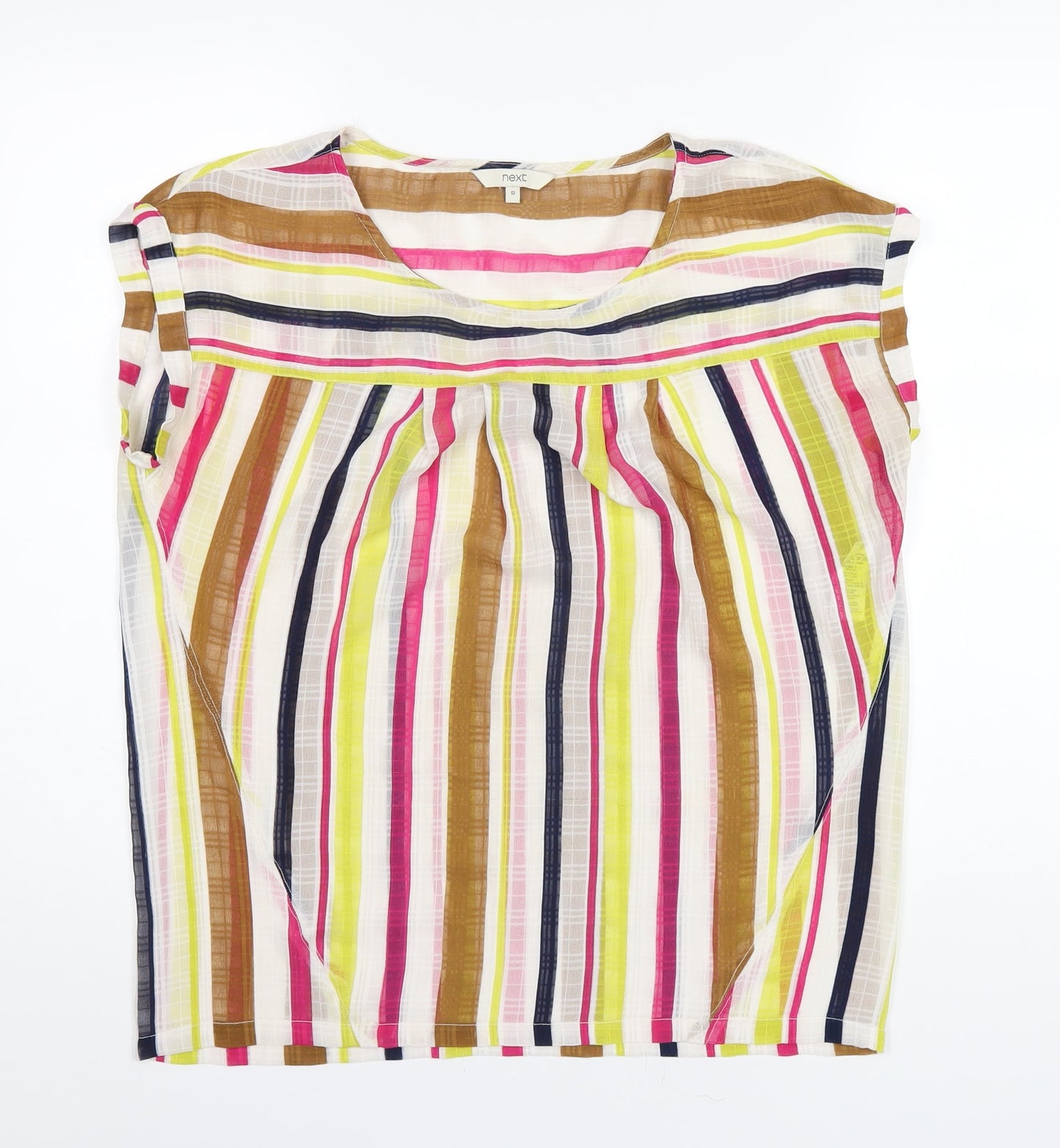 Womens UK Size 12 NEXT Multicoloured Basic T-Shirt