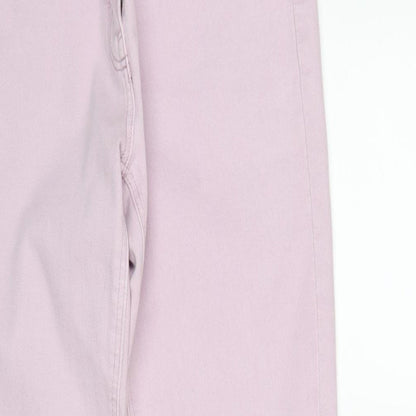 NEXT Womens Pink Cotton Skinny Jeans Size 10 L28 in Regular Zip
