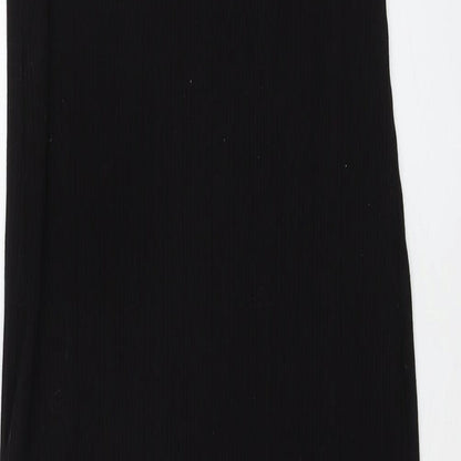 New Look Womens Black Polyester Bodycon Size 10 Round Neck Pullover