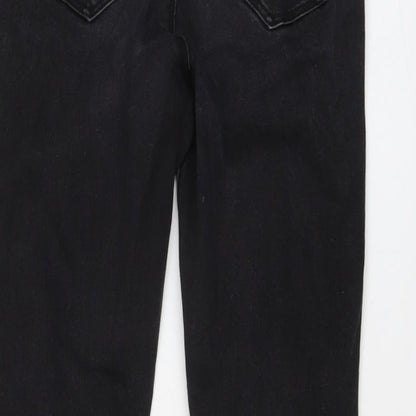 Denim & Co. Womens Grey Cotton Skinny Jeans Size 10 L29 in Regular Button